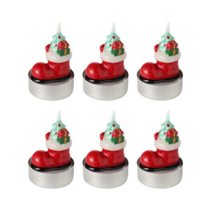 Набор декоративных свечей Festive stocking из коллекции New Year Essential, 6 шт.