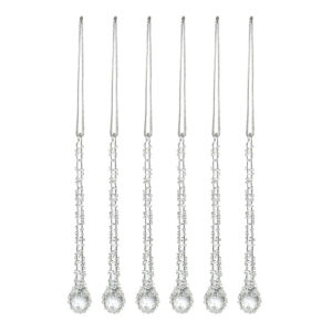 Набор ёлочных украшений Icy sparkles из коллекции New Year Essential, 6 шт.
